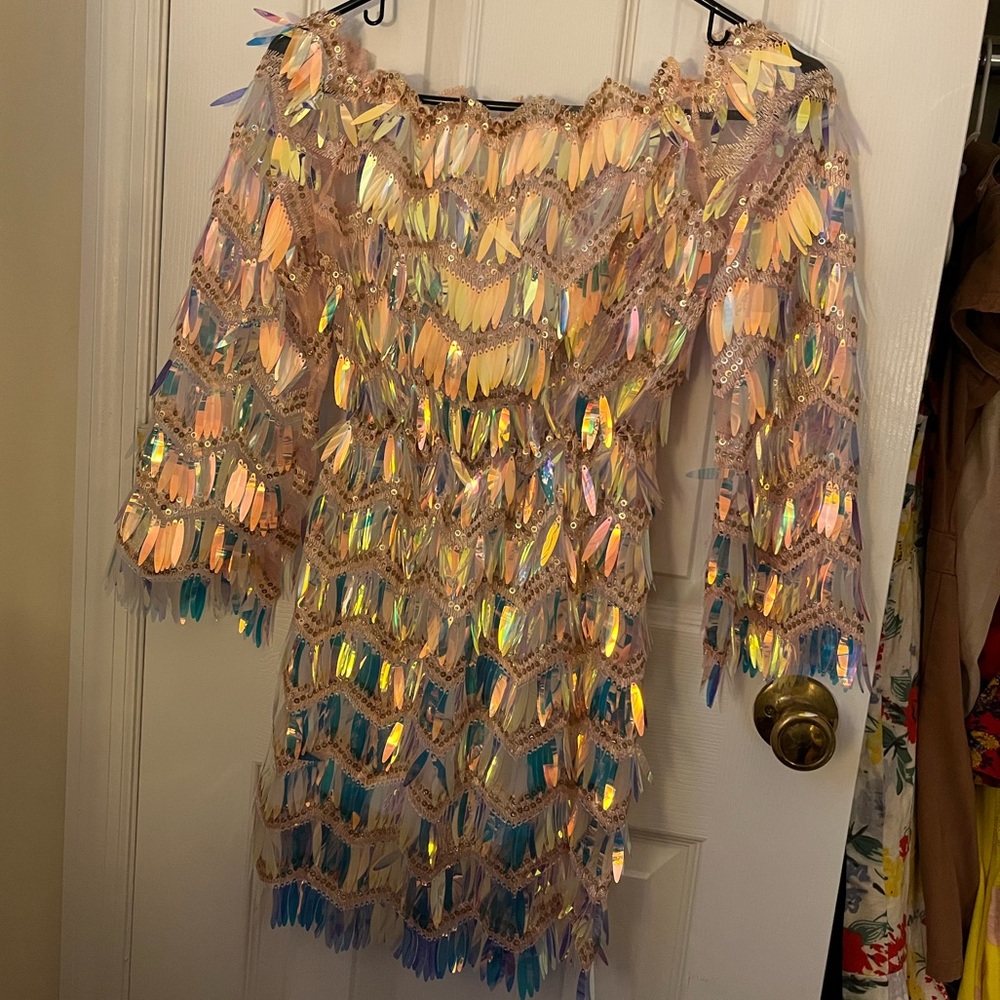 Pink Sequined Romper - perfect for the Eras Tour!!